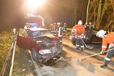 Marbach: Frontalzusammenstoss fordert Verletzte zwischen Murr und Benningen